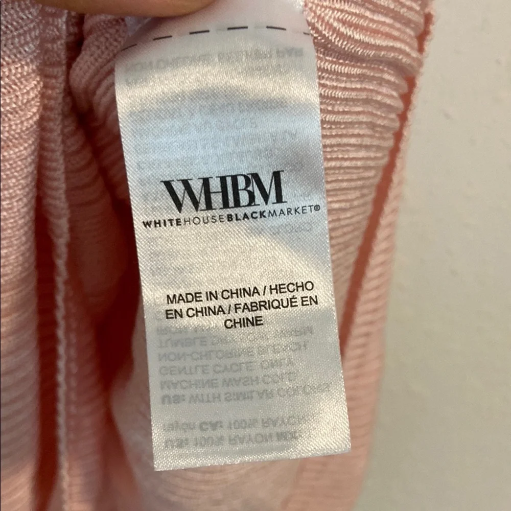 White House Black Market Blush Keyhole Tank Top - Picture 4 of 5